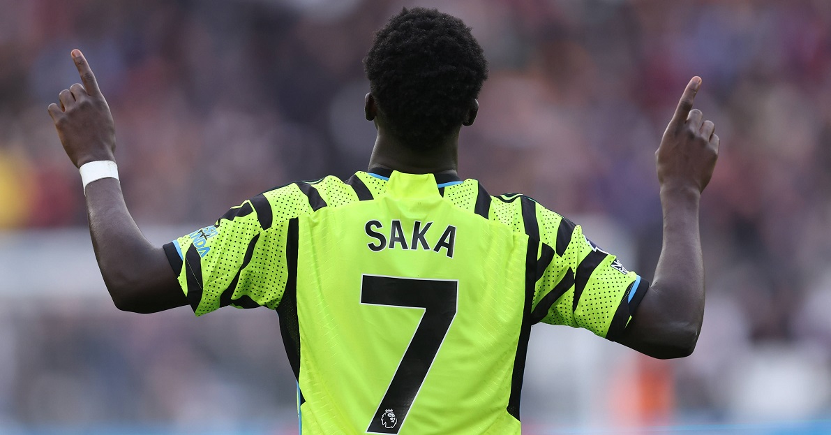 Сака – первый после Райта англичанин, забивший за «Арсенал» «Тоттенхэму» в обеих играх АПЛ