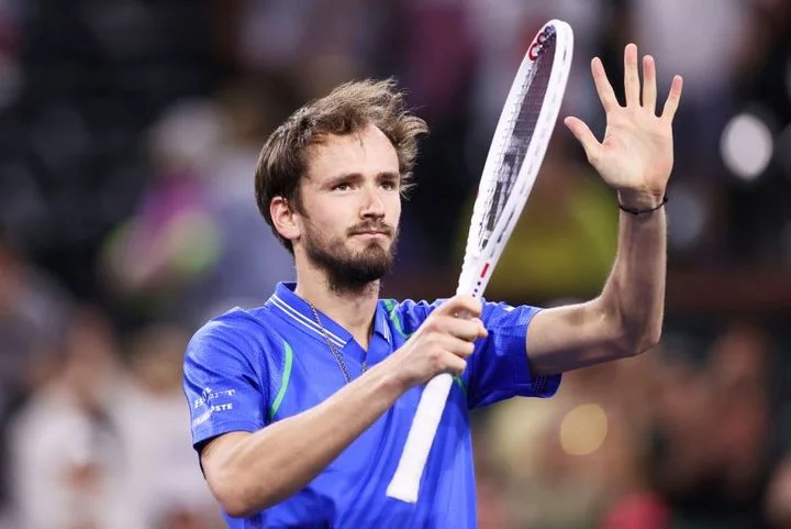 Даниил Медведев в 15 раз вышел в четвертьфинал «Мастерса» на харде, победив Григора Димитрова Даниил Медведев в 15 раз вышел в четвертьфинал «Мастерса» на харде, победив Григора Димитрова