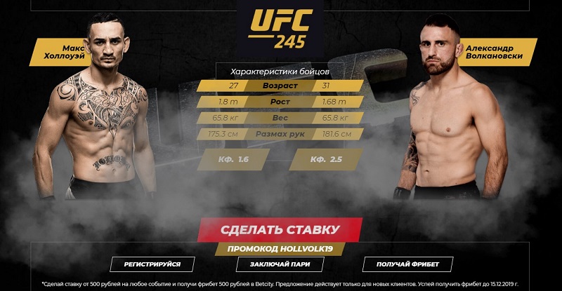 Акция БК Бетсити: Ставь на UFC 245 – получи фрибет! akcija-bk-betsiti-stav-na-ufc-245-poluchi-fribet