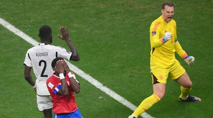 К перерыву матча третьего тура ЧМ-2022 Германия выходит в плей-офф