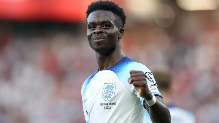 Букайо Сака после хет-трика за сборную: «Это был очень длинный сезон. Я не мог бы закончить его лучше» Букайо Сака после хет-трика за сборную: «Это был очень длинный сезон. Я не мог бы закончить его лучше»