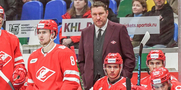 Тренер «Спартака» Борис Миронов после матча с «Витязем»: «Буллиты – русская рулетка, соперник оказался сегодня удачливее» Тренер «Спартака» Борис Миронов после матча с «Витязем»: «Буллиты – русская рулетка, соперник оказался сегодня удачливее»