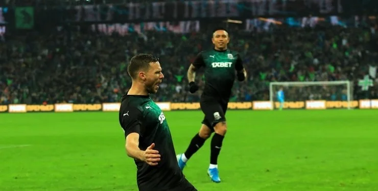 «Краснодар» одержал первую победу в Лиге чемпионов. Бергу — 7.5 за победный гол «Краснодар» одержал первую победу в Лиге чемпионов. Бергу — 7.5 за победный гол