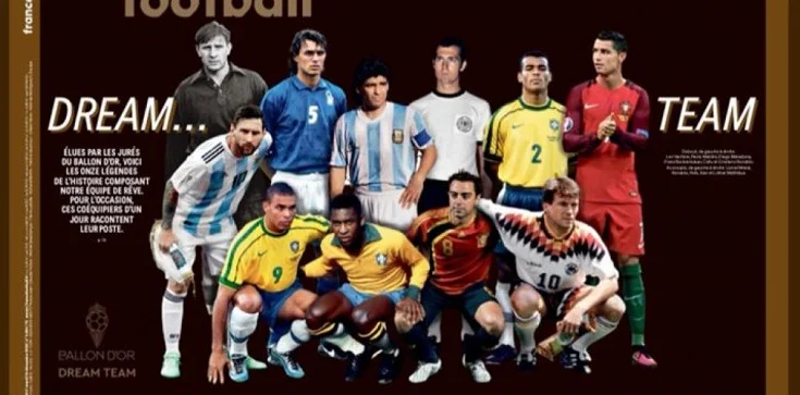 Яшин в воротах, Роналду и Месси — в атаке. France Football собрал «Команду мечты»