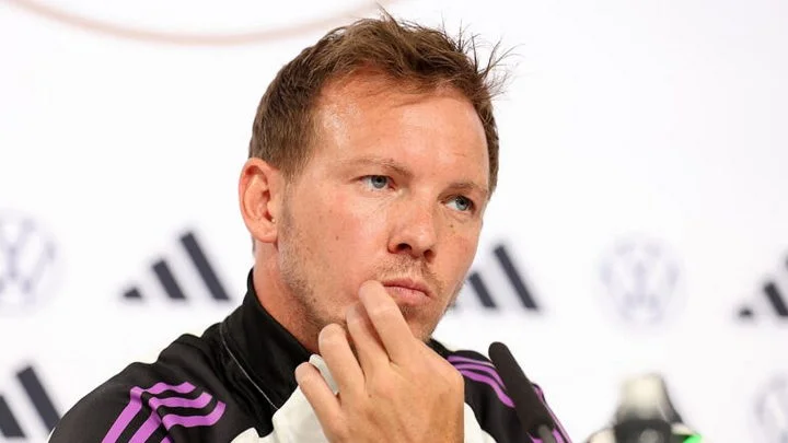 Юлиан Нагельсман: «Мы хотим быть одной из команд в полуфинале. Испания тоже хочет стать чемпионом, поэтому будет тяжелая игра» Юлиан Нагельсман: «Мы хотим быть одной из команд в полуфинале. Испания тоже хочет стать чемпионом, поэтому будет тяжелая игра»