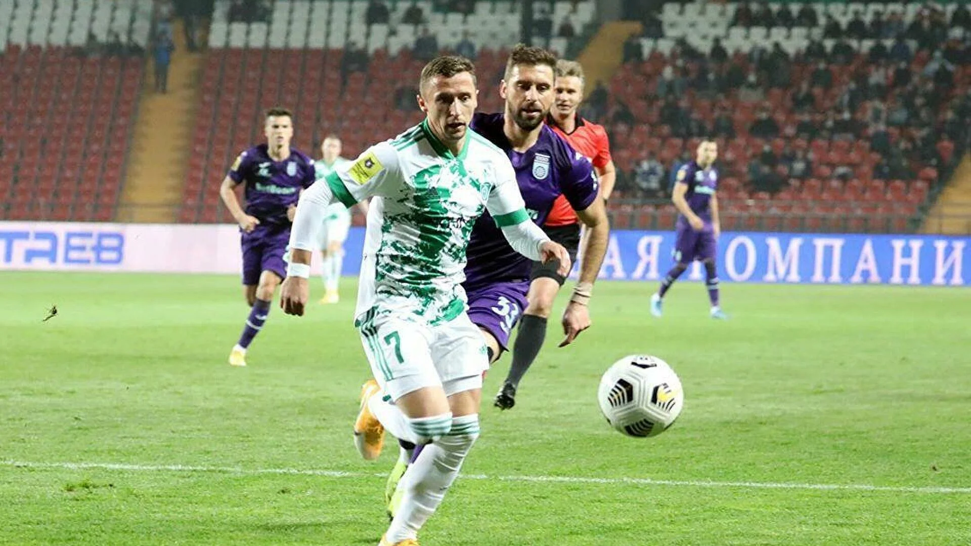 «Ахмат» вырвал победу у «Уфы» благодаря голу Трошечкина