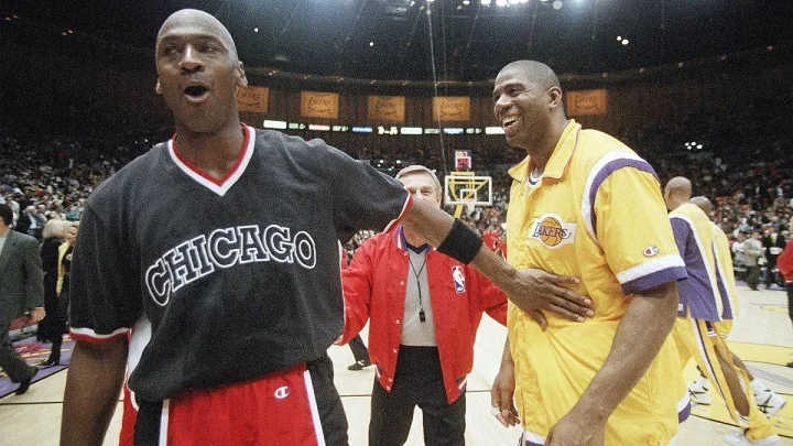 Майкл Джордан о Мэджике Джонсоне: «Игра изменилась тогда, когда появился он» Майкл Джордан о Мэджике Джонсоне: «Игра изменилась тогда, когда появился он»