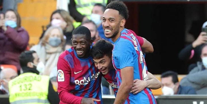 Педри об игре с Дембеле: «Здорово, что он есть у «Барселоны»