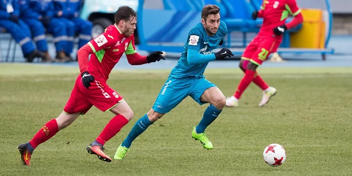 После первого тайма в матче «Зенит» - «Уфа» нулевая ничья