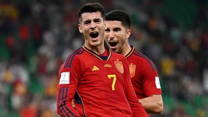 Альваро Мората открыл счет в матче Испания - Германия Альваро Мората открыл счет в матче Испания - Германия