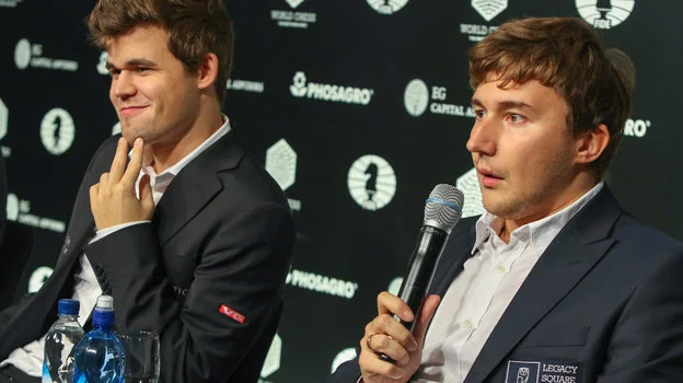 Карякин о словах Карлсена о его отстранении: «Знаю, что Карлсен в первую очередь спортсмен, который чтит спортивные принципы» Карякин о словах Карлсена о его отстранении: «Знаю, что Карлсен в первую очередь спортсмен, который чтит спортивные принципы»