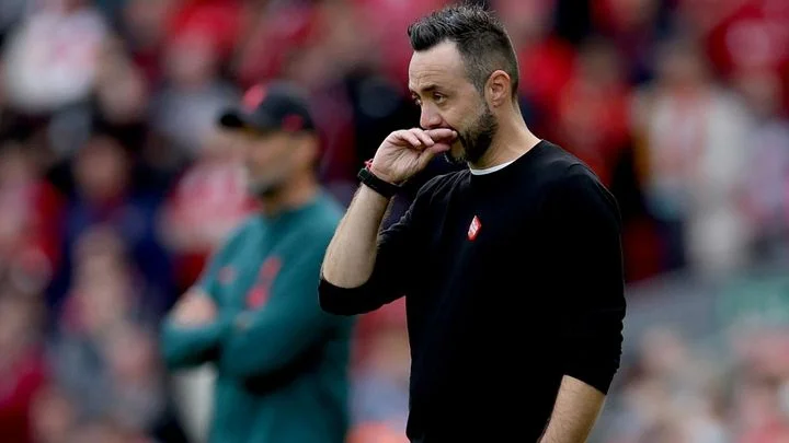 Тренер «Брайтона» Роберто Де Дзерби: «Думаю, что пенальти был, но не было фола, когда мы забили второй гол. Я высказал Юргену Клоппу свое мнение» Тренер «Брайтона» Роберто Де Дзерби: «Думаю, что пенальти был, но не было фола, когда мы забили второй гол. Я высказал Юргену Клоппу свое мнение»