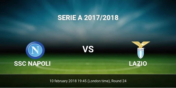Букмекеры считают «Наполи» фаворитом матча с «Лацио» Букмекеры считают «Наполи» фаворитом матча с «Лацио»