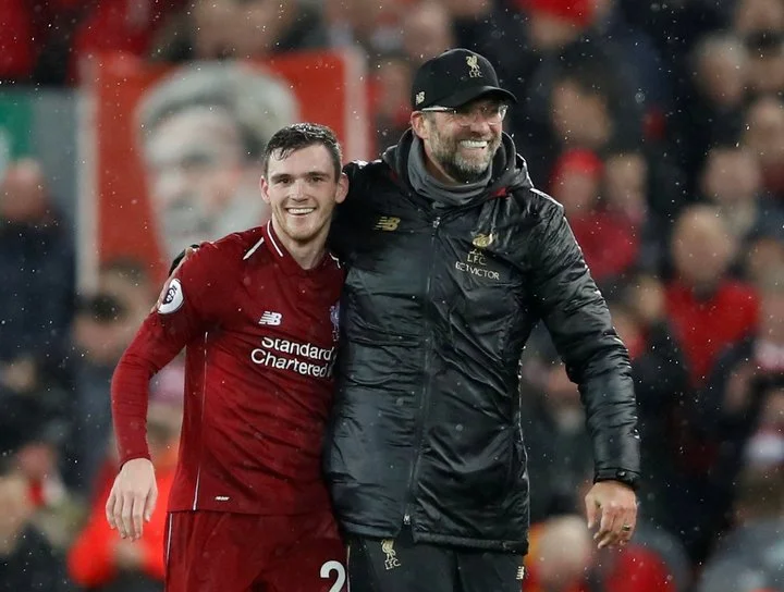 Эндрю Робертсон: «Когда Клопп возглавил «Ливерпуль», никто не мог предположить, что мы будем сражаться за победу в Лиге чемпионов и Премьер-лиге»