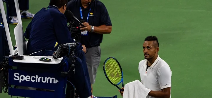 Кириос оштрафован за плевок и брань на US Open Кириос оштрафован за плевок и брань на US Open